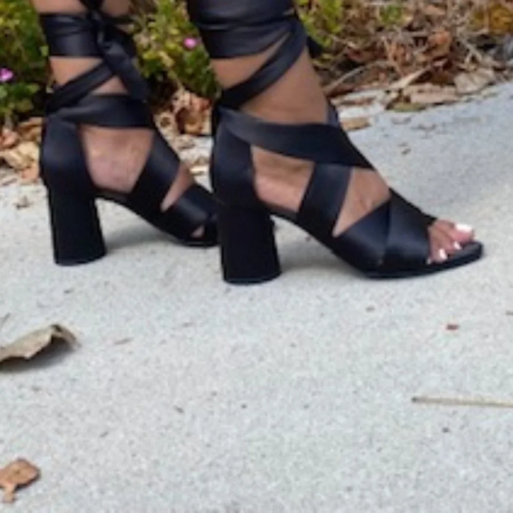 Strappy Satin Sandal - Picture 6 of 8